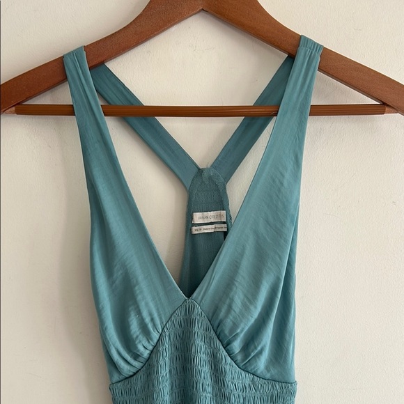 Urban Outfitters Teal Green Strapless Empire Midi Dress Women's XS - Picture 2 of 16